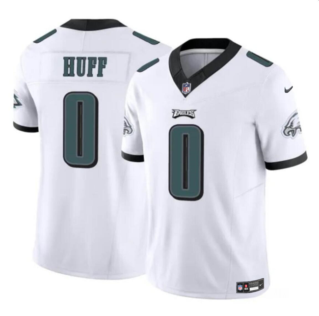 Youth Philadelphia Eagles #0 Bryce Huff White 2023 F.U.S.E Vapor Untouchable Limited Stitched Football Jersey